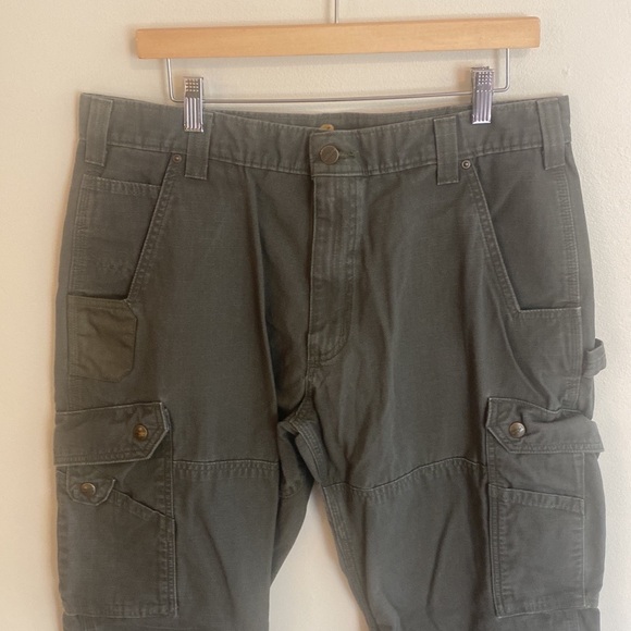 Carhartt Double Knee Relaxed Fit Utility Work Cargo Pants - Picture 2 of 10